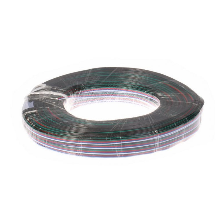 100 meter 5 aderig draad voor RGB/W LED strips 100 meter 5 aderig draad voor RGB/W LED strips